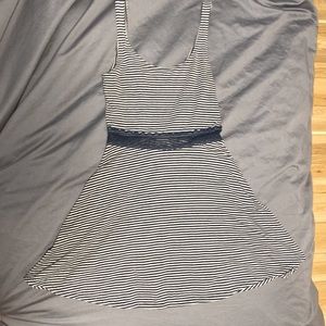 Abercrombie & Fitch Striped Dress with lace at waist